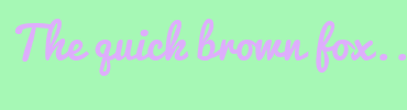 Image with Font Color DEAEFC and Background Color A6F8B5